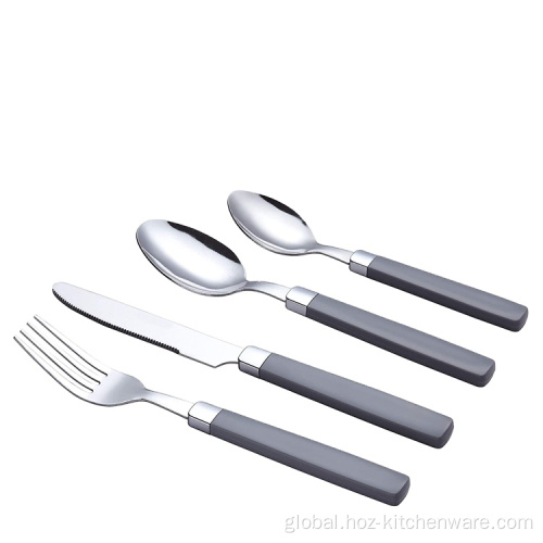  16Pcs Plastic Handle Tableware Tabletop Setting Flatware Factory